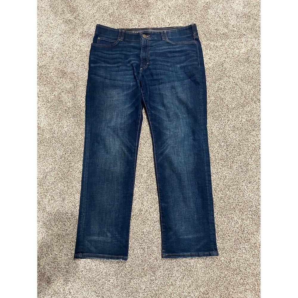 Lee Extreme Motion MVP Mens Regular Fit Straight Leg Dark Wash Jeans 40x32